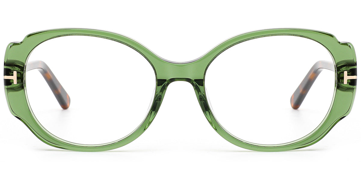 Kasama – Translucent-Green Glasses