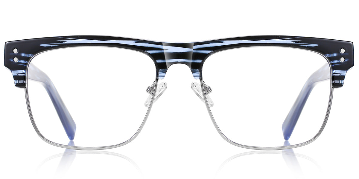 Lyon – Pattern-Blue Glasses