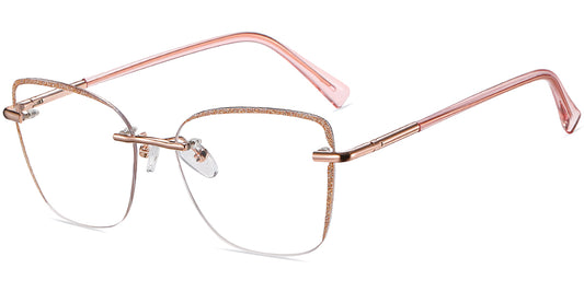 Asti – Translucent-Pink Glasses