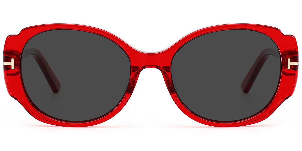 Kasama – Translucent-Red Sunglasses