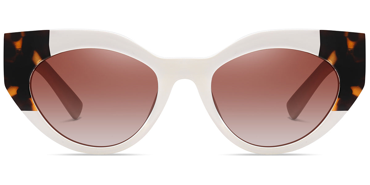 Asmara – Pattern-White Sunglasses