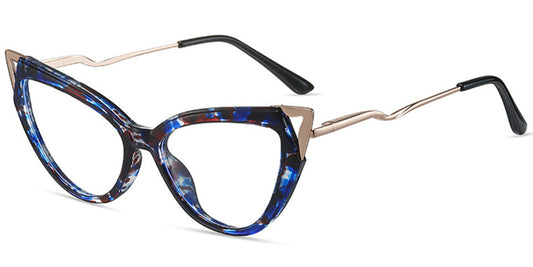 Catania – Pattern-Blue Glasses