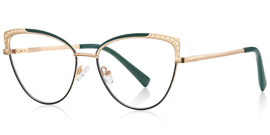 Sofia – Pattern-Green Glasses
