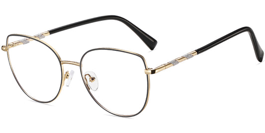 Madison – Black-Gold Glasses