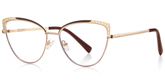 Sofia – Pattern-Brown Glasses