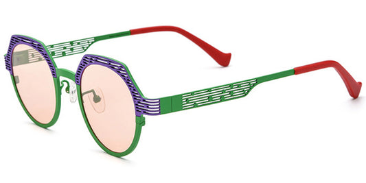 Topeka – Pattern-Purple Sunglasses