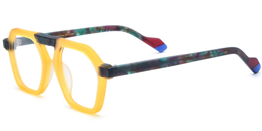 Accra – Pattern-Yellow Glasses