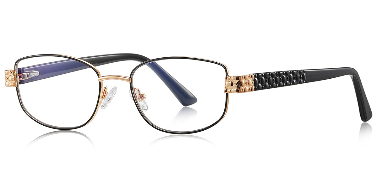 Alexandria – Black-Gold Glasses