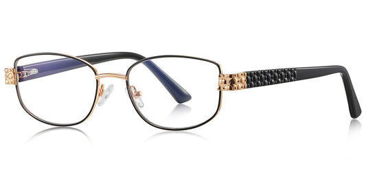 Alexandria – Black-Gold Glasses