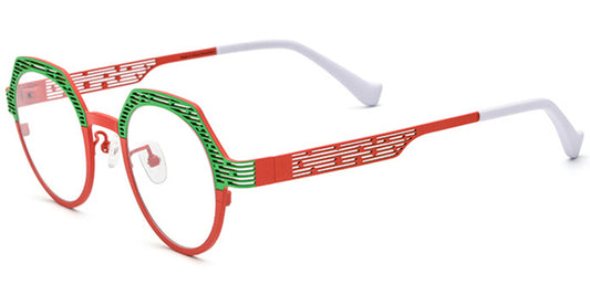 Topeka – Pattern-Green Glasses