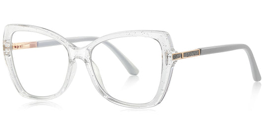 Fira – Glitter-White Glasses