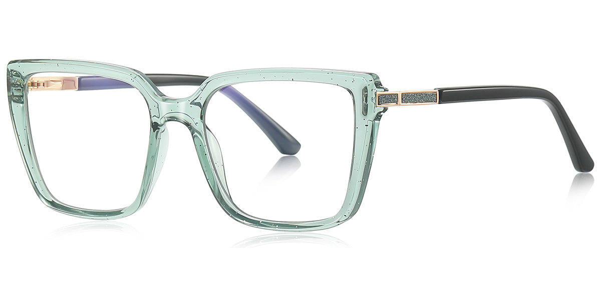Oia – Translucent-Green Glasses
