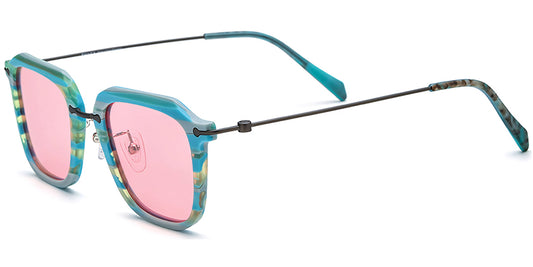 Dijon – Pattern-Blue Sunglasses