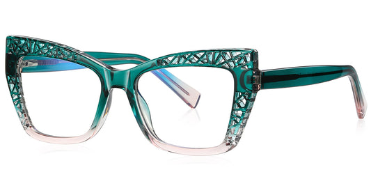 Valletta – Gradient Green Glasses