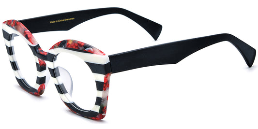 Sequim – Pattern-White Glasses