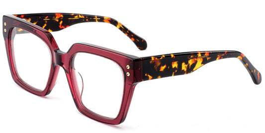 Visby – Translucent-Red Glasses