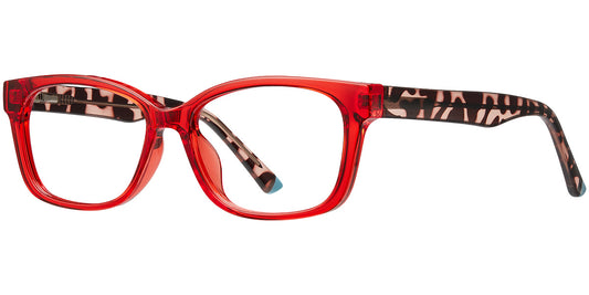 Adelaide – Translucent-Red Glasses