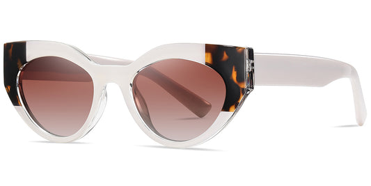 Asmara – Pattern-White Sunglasses