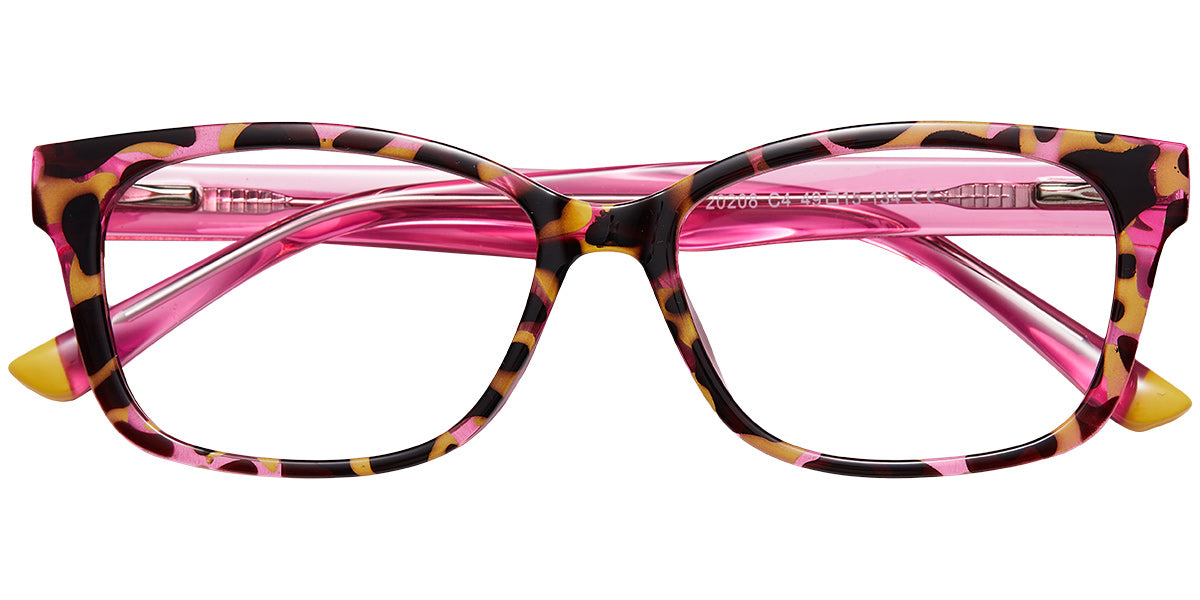 Adelaide – Pattern-Pink Glasses