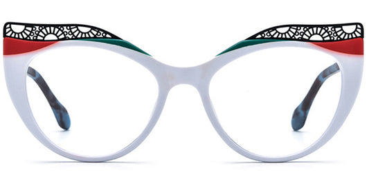 Destin – Pattern-White Glasses