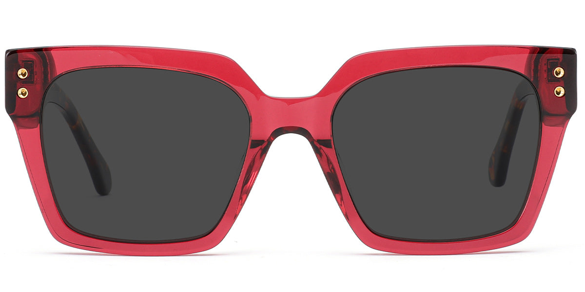 Visby – Translucent-Red Sunglasses