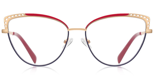 Sofia – Pattern-Red Glasses