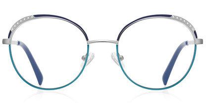 Rosario – Pattern-Blue Glasses