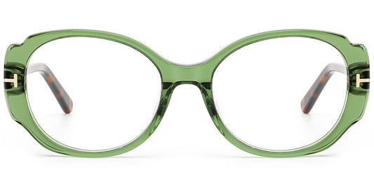Kasama – Translucent-Green Glasses