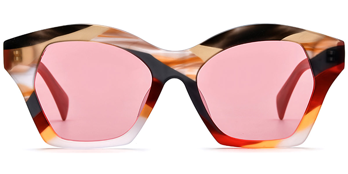Abisko – Pattern-Red Sunglasses