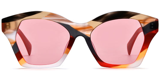 Abisko – Pattern-Red Sunglasses
