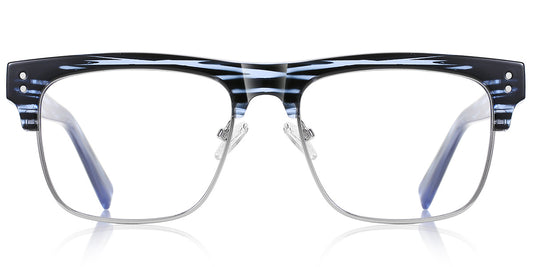 Lyon – Pattern-Blue Glasses