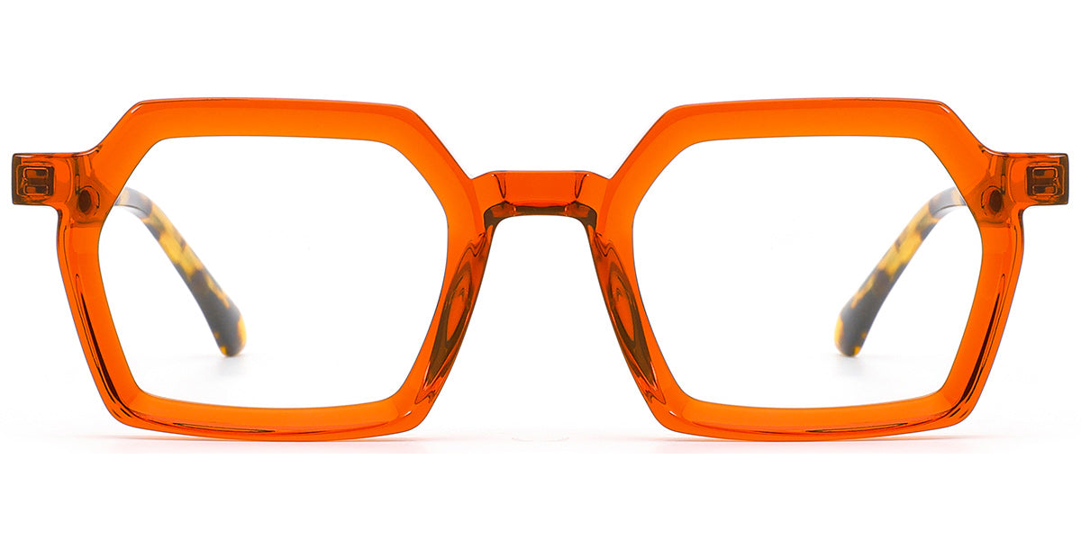 Berkeley – Translucent-Orange Glasses – Specstyler