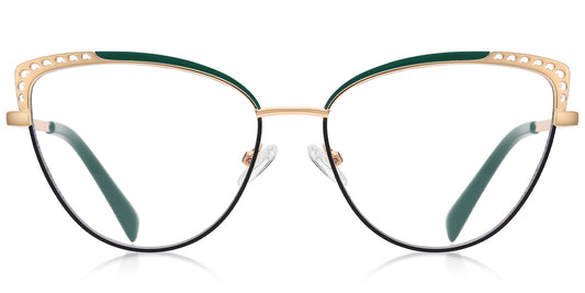 Sofia – Pattern-Green Glasses