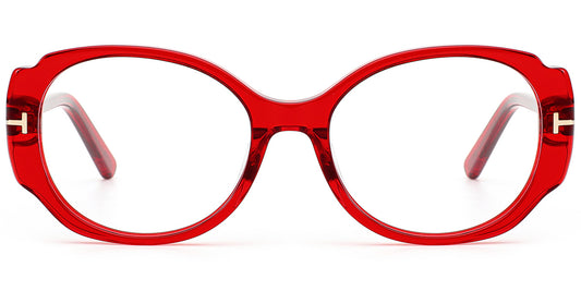 Kasama – Translucent-Red Glasses