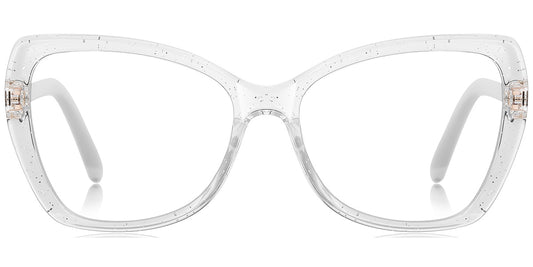 Fira – Glitter-White Glasses
