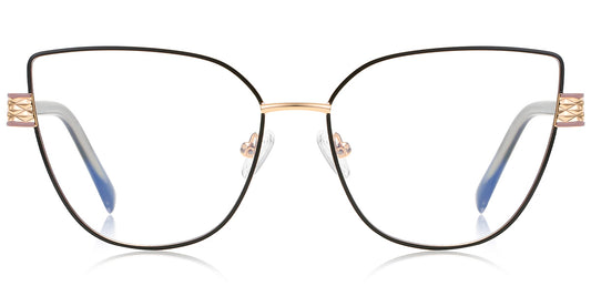 Petra – Black-Gold Glasses