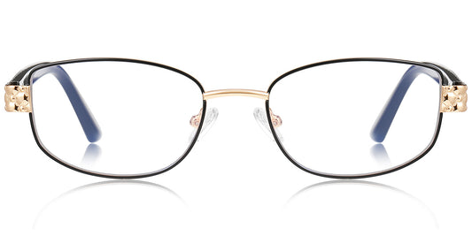Alexandria – Black-Gold Glasses