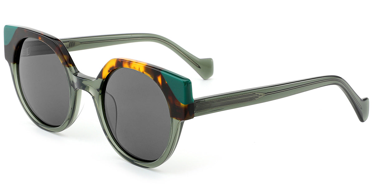 Minsk – Pattern-Green Sunglasses