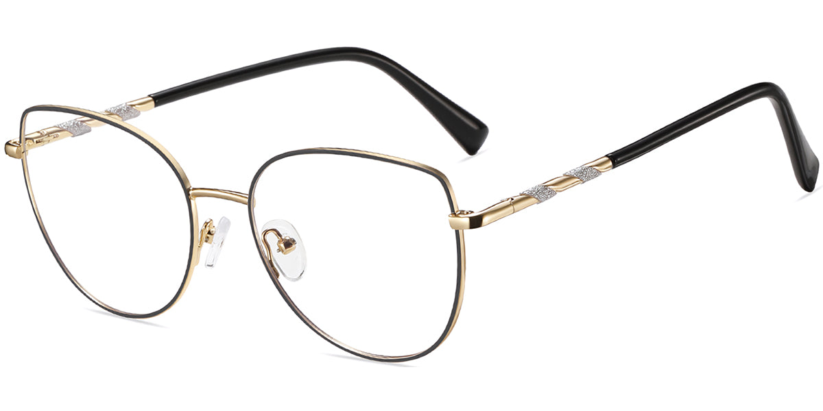 Madison – Black-Gold Glasses