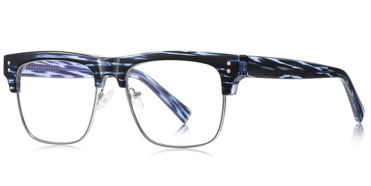 Lyon – Pattern-Blue Glasses