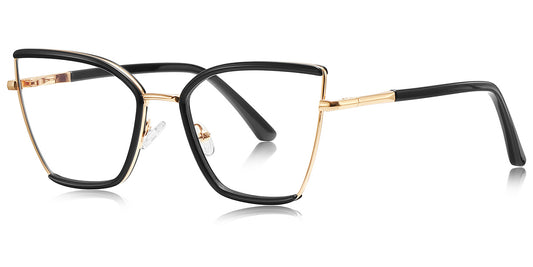Verona – Black-Gold Glasses