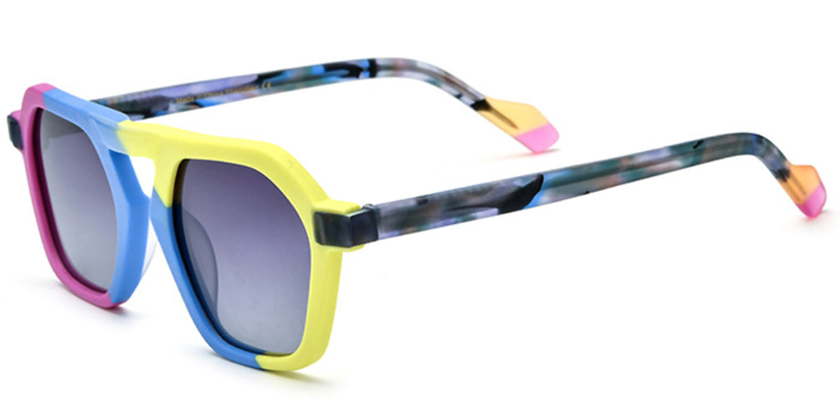 Accra – Pattern-Blue Sunglasses