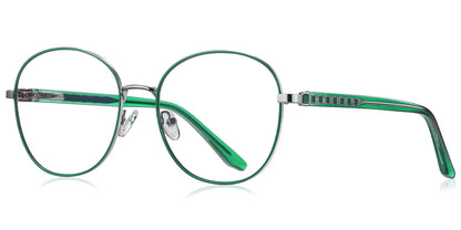 Avalon – Silver-Green Glasses